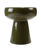 Table d'appoint design en fer couleur vert sapin