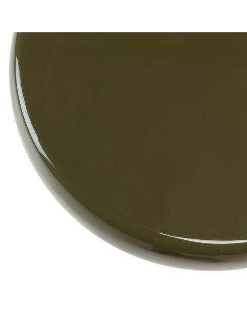 Table d'appoint design en fer couleur vert sapin