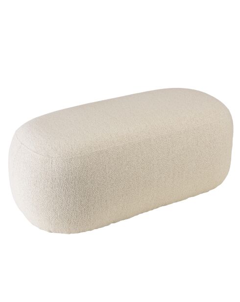 Banc en tissu petite bouclette beige