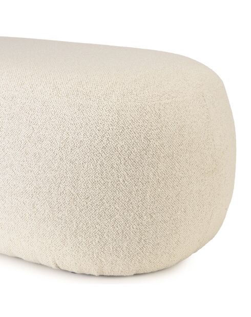 Banc en tissu petite bouclette beige