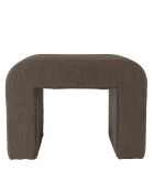 Pouf en tissu petite bouclette taupe foncé