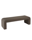 Banc en tissu petite bouclette taupe foncé