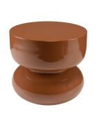 Table d'appoint design en fer couleur brun