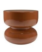 Table d'appoint design en fer couleur brun