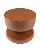 Table d'appoint design en fer couleur brun