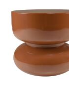 Table d'appoint design en fer couleur brun