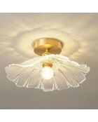 34-serie goud/transparante plafondlamp - 15 cm
