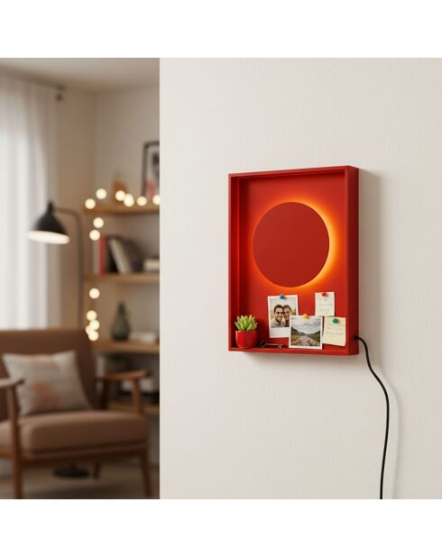 Applique murale Harlı 15700 rouge - 40x30x4 cm