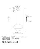 Sospensione antica Eylul 15680 30 T - da 35 a 115 cm