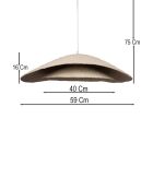 Suspensión BK223 crema/blanca - 20 a 75 cm
