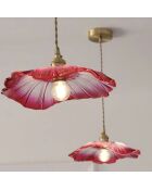 Suspensión dorada/lila Serie 34, de 10 a 80 cm