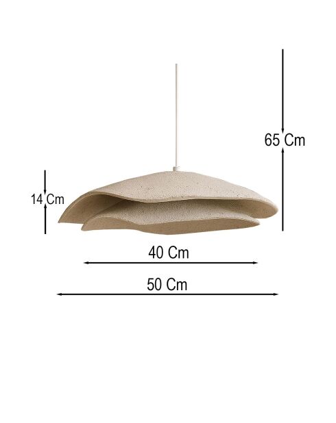 BK220 creme/weiße Suspension - 20 bis 65 cm
