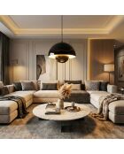 Eylul 15680 30 S zwarte hanglamp - 35 tot 115 cm