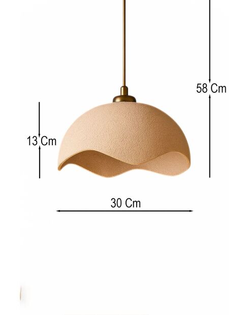 Suspensión BK199 rosa/dorada - 18 a 58 cm