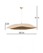 Suspensión BK217 crema/dorada - 18 a 65 cm