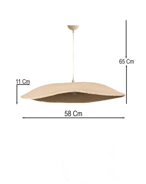 Suspensión BK217 crema/dorada - 18 a 65 cm