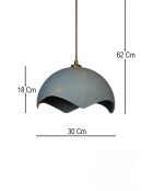 Sospensione BK204 blu/oro - da 22 a 62 cm