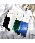 Confezione da 4 paia di calzini da tennis Vintage multicolore in cotone biologico