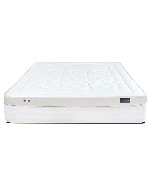Matelas Bourbon gris et blanc - 180x200 cm