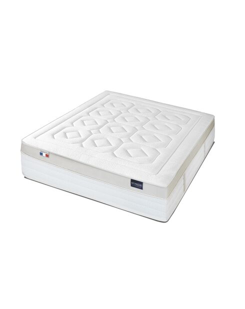 Matelas Bourbon gris et blanc - 140x190 cm