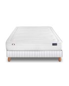 Ensemble L'Opera gris bleu et blanc - 140x190 cm