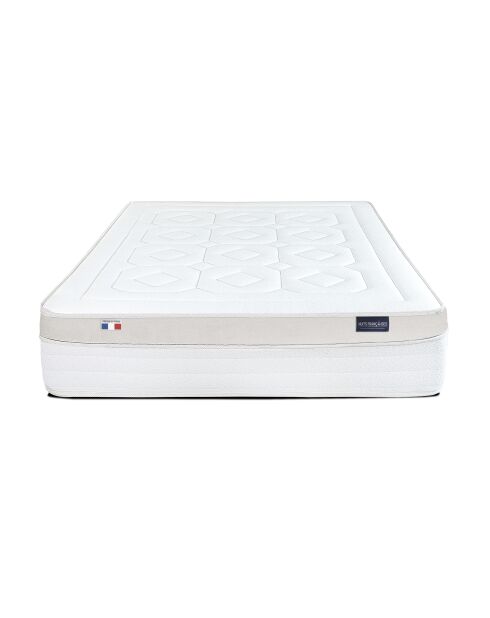 Matelas Bourbon gris et blanc - 160x200 cm
