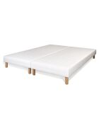 Molle scatolate doppie bianche - 2x (80x200) cm