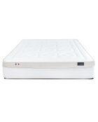 Matelas Bourbon gris et blanc - 200x200 cm