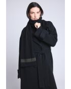 Sciarpa unisex in cashmere lurex nero oro