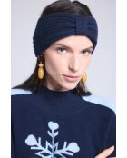 Marineblaues Kaschmir-Stirnband