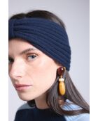 Marineblaues Kaschmir-Stirnband