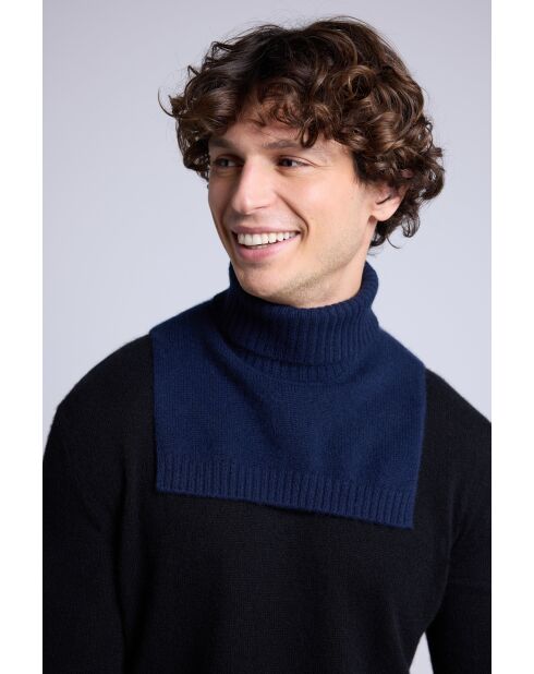 Dolcevita in cashmere blu