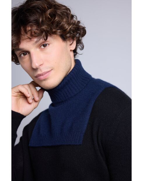 Dolcevita in cashmere blu