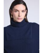 Dolcevita in cashmere blu