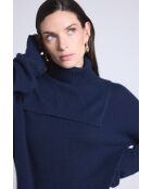 Dolcevita in cashmere blu