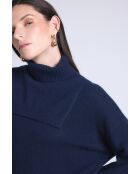Dolcevita in cashmere blu