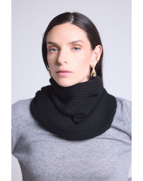 Girocollo in cashmere nero