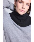 Girocollo in cashmere nero