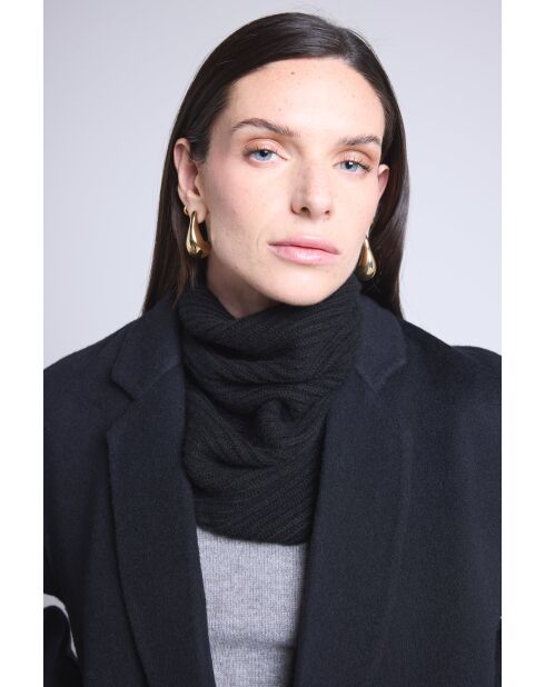 Girocollo in cashmere nero