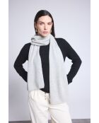 sciarpa unisex in cashmere grigio chiaro