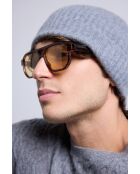 Bonnet en cachemire unisexe gris foncé