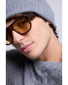 Bonnet en cachemire unisexe gris foncé