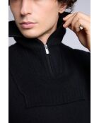Collo trucker in cashmere nero