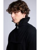 Collo trucker in cashmere nero