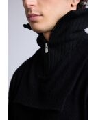 Collo trucker in cashmere nero