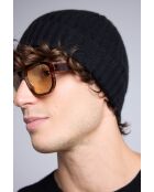 Bonnet en cachemire unisexe noir