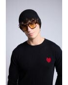 Bonnet en cachemire unisexe noir