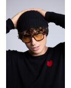 Bonnet en cachemire unisexe noir