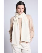 sciarpa bianca unisex in cashmere