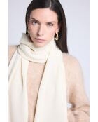sciarpa bianca unisex in cashmere